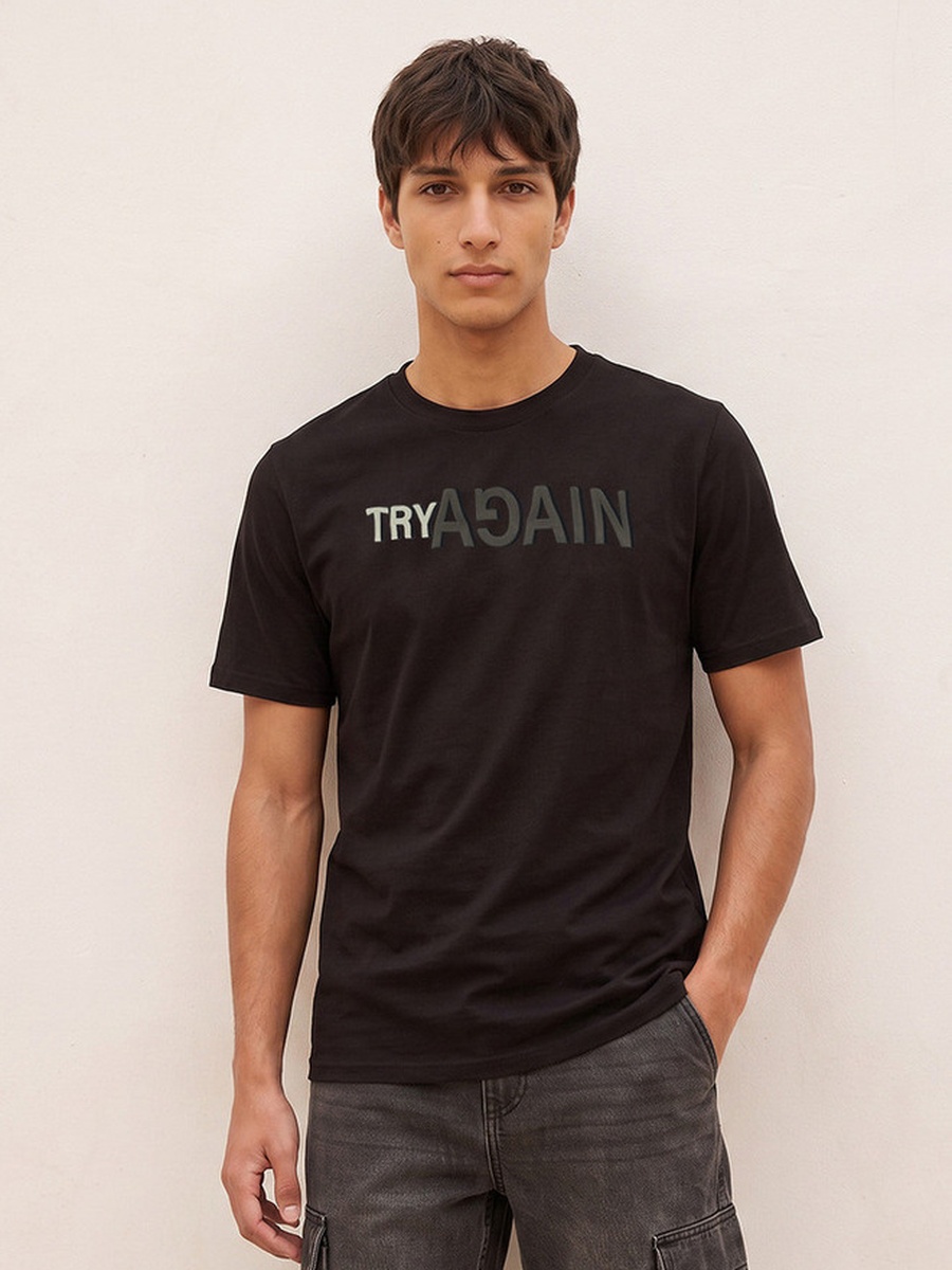 Slim Fit Cotton Crew Neck T-Shirt