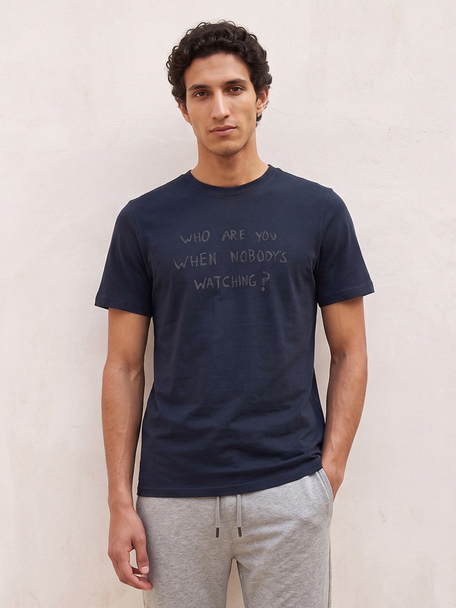Regular Fit Cotton Crew Neck T-Shirt