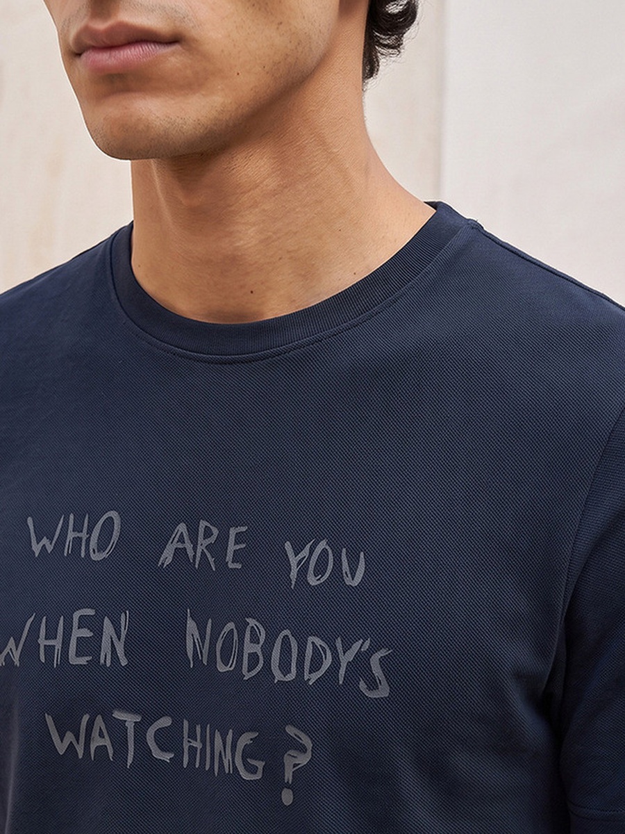 Regular Fit Cotton Crew Neck T-Shirt