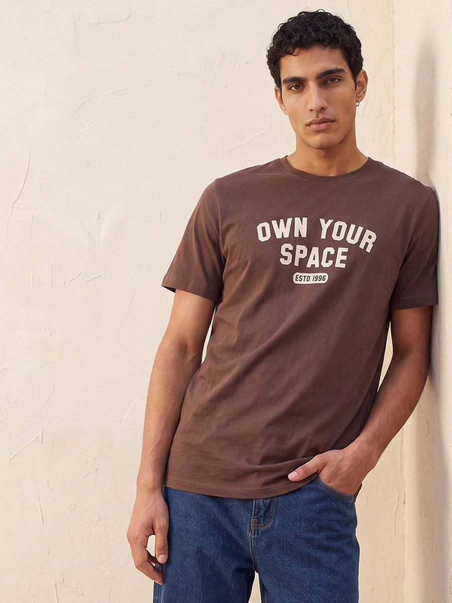 Regular Fit Cotton Crew Neck T-Shirt