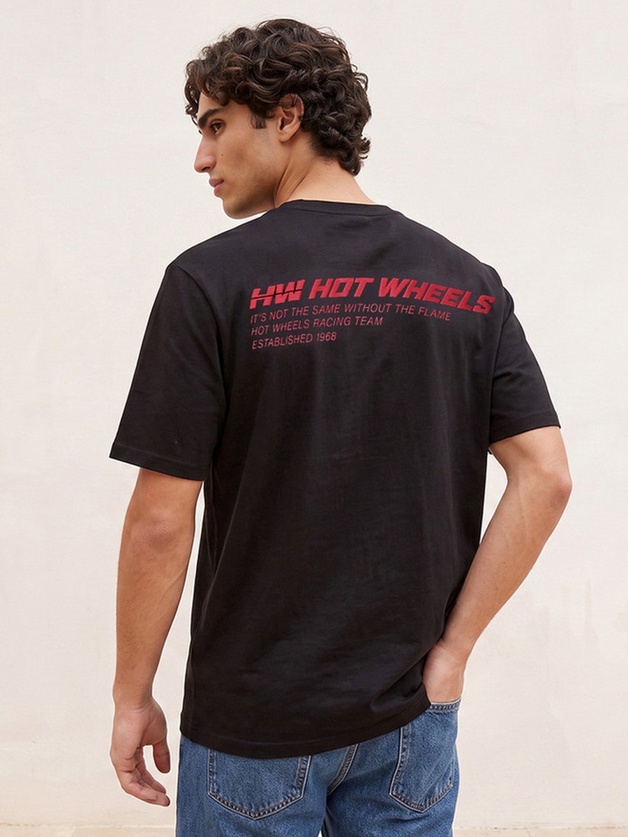 Hot Wheels Regular Fit Cotton Crew Neck T-Shirt