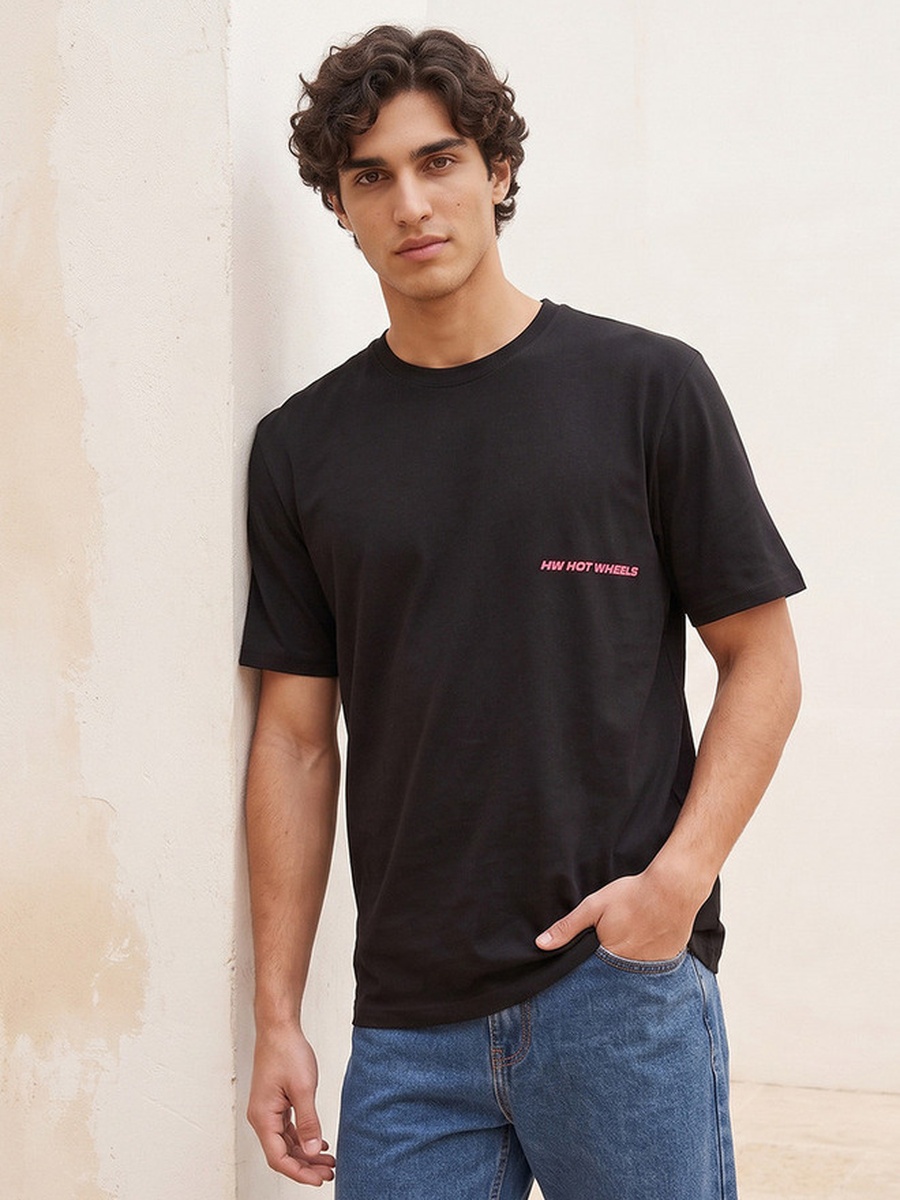 Hot Wheels Regular Fit Cotton Crew Neck T-Shirt