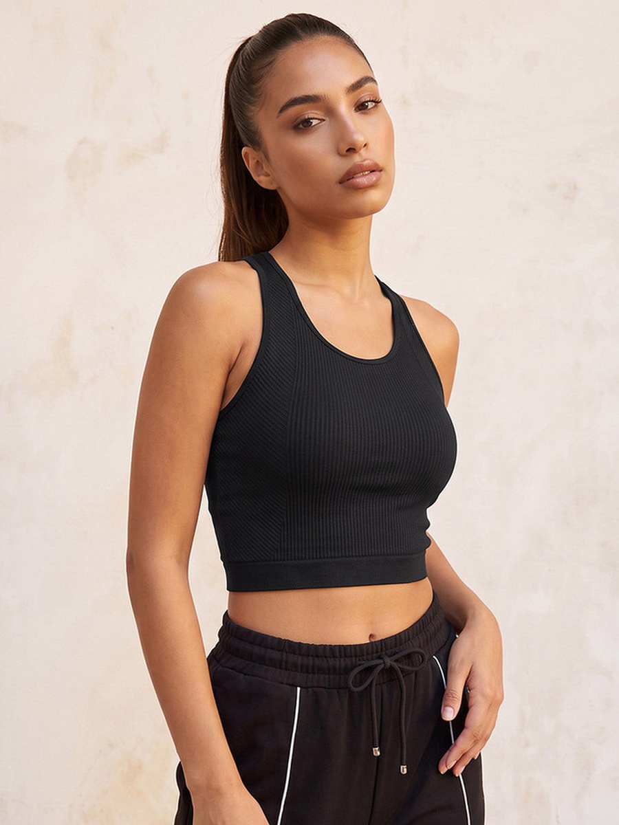Seamless Sports Bra with Racer Back