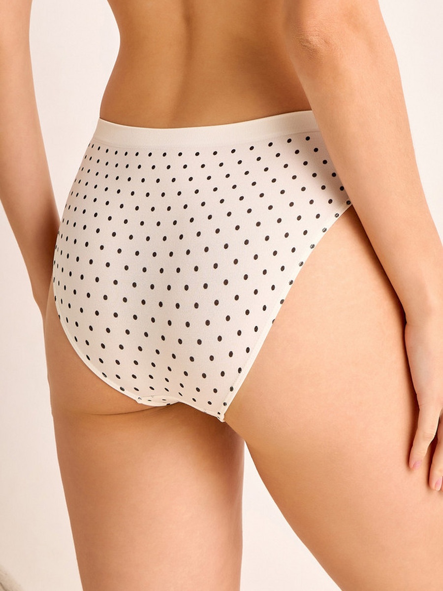 Polka Dot Print Bikini Briefs