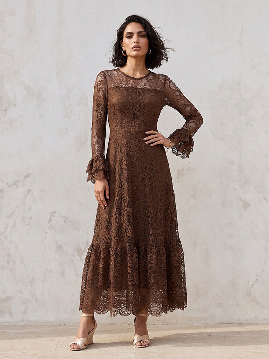 Maxi Dress with Lace Detail