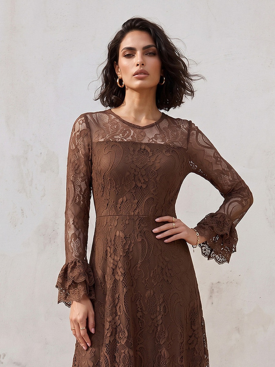 Maxi Dress with Lace Detail