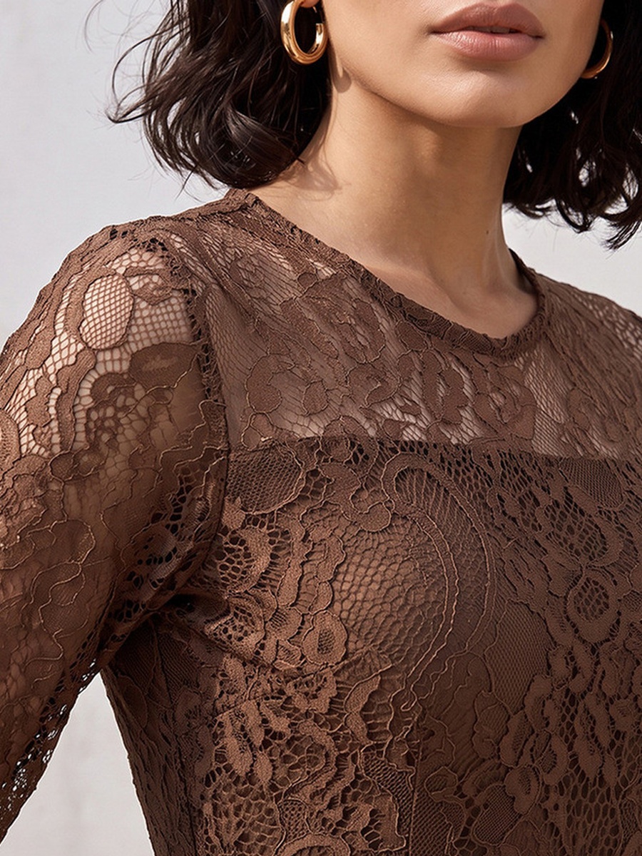 Maxi Dress with Lace Detail