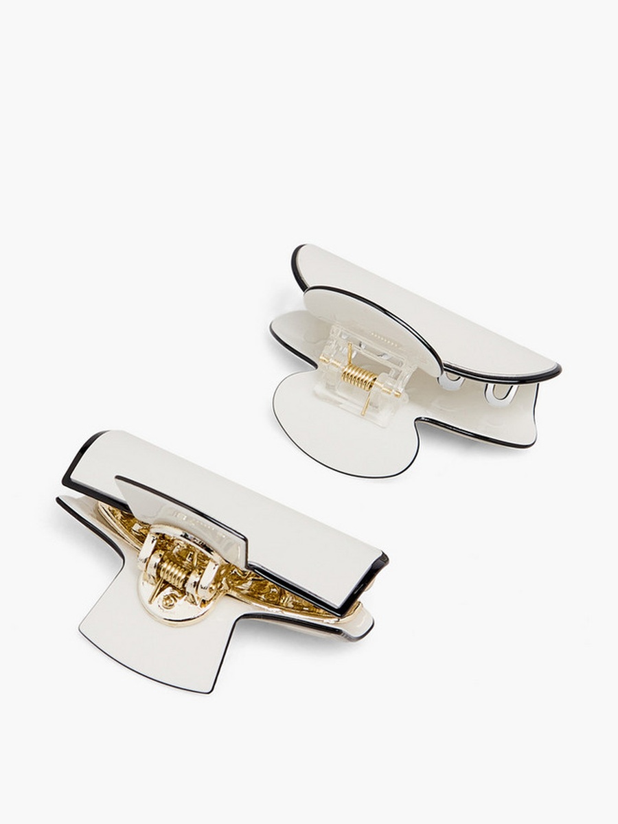 Pack of 2 Hair Clamp with Contrast Edge