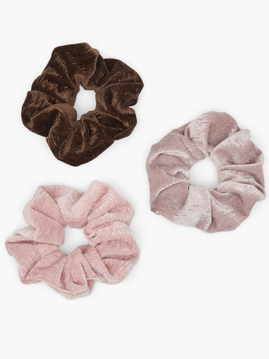 Pack of 3 Velvet Hair Scrunchie