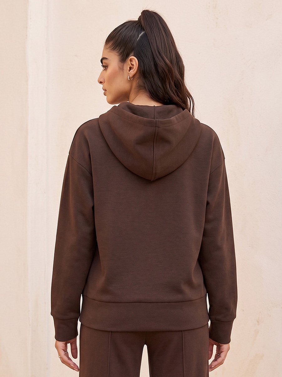 Hoodie with Wide Hem
