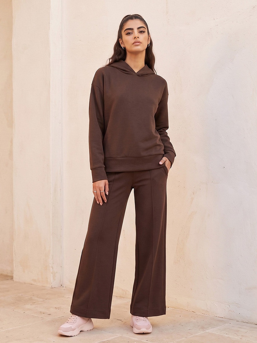 Hoodie with Wide Hem