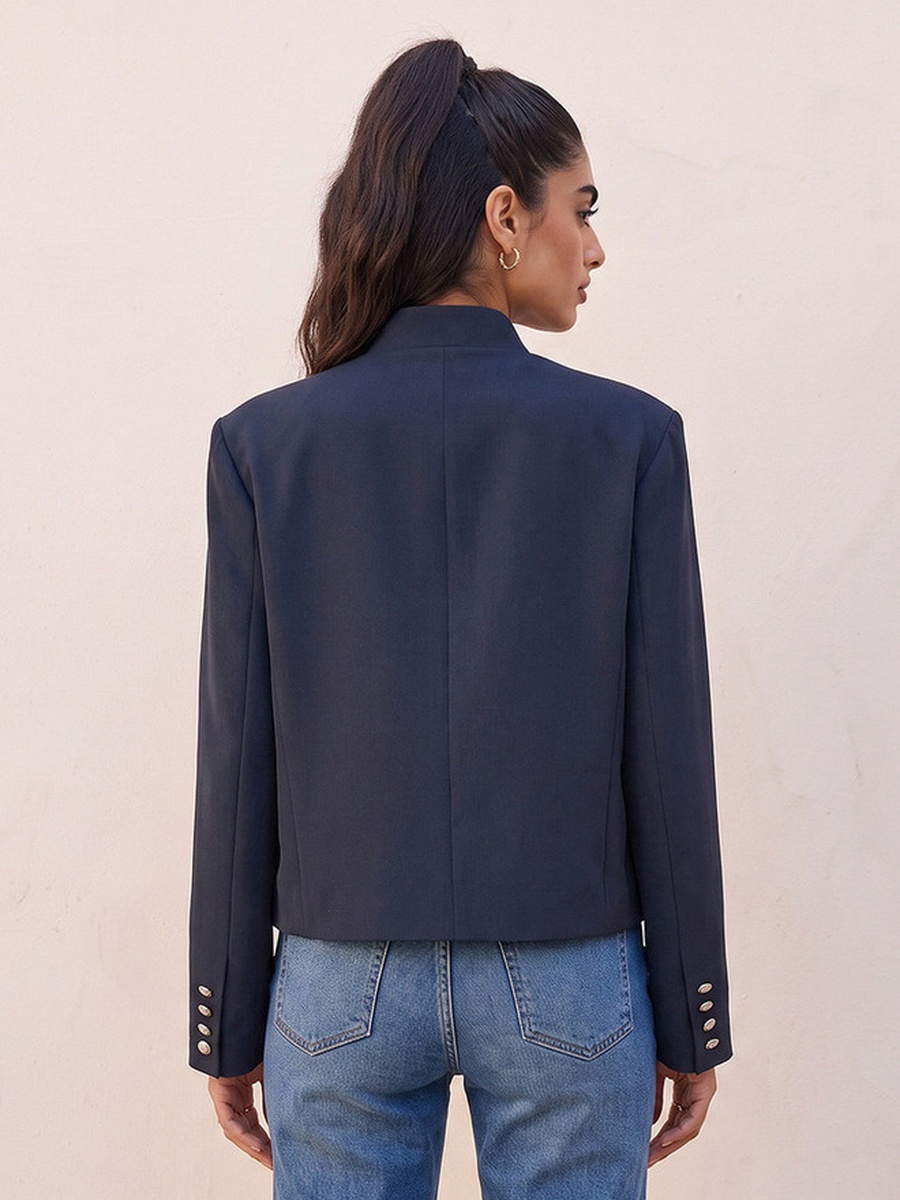 Napoleon Jacket with Soutache Braiding Detail