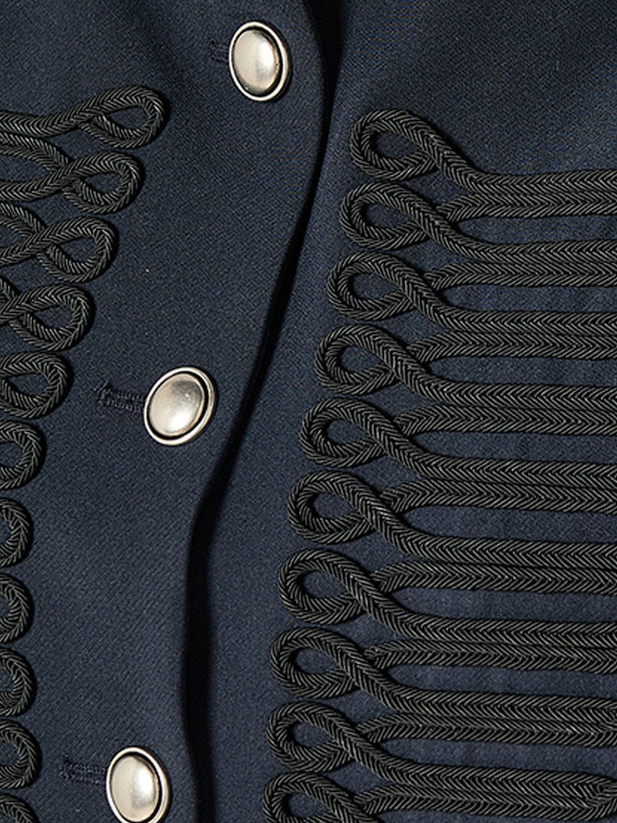 Napoleon Jacket with Soutache Braiding Detail