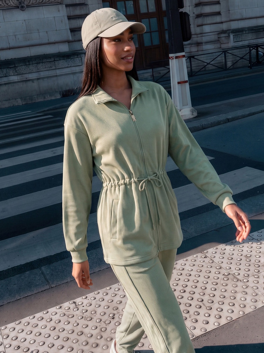 Jacket with Drawstring Waist