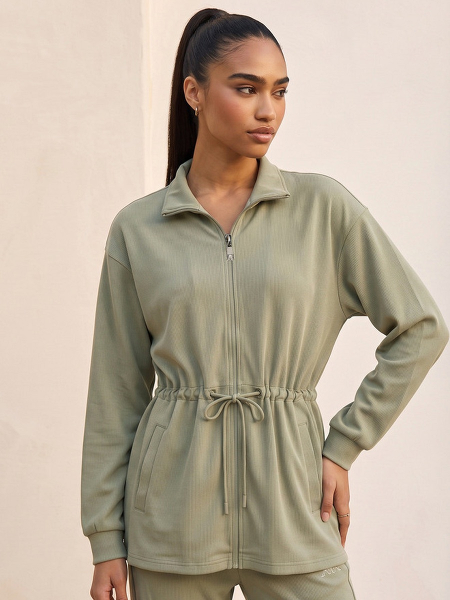 Jacket with Drawstring Waist