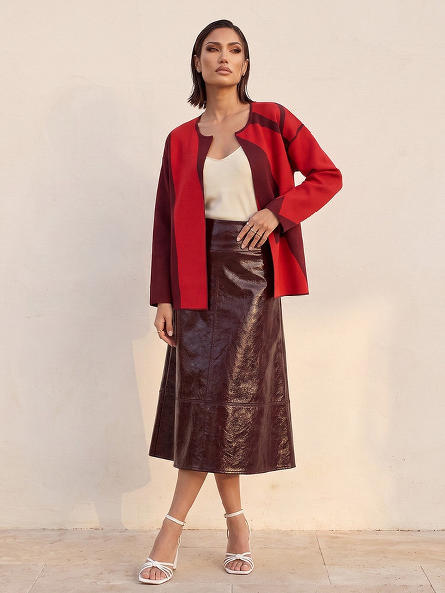 Open Cardigan with Print