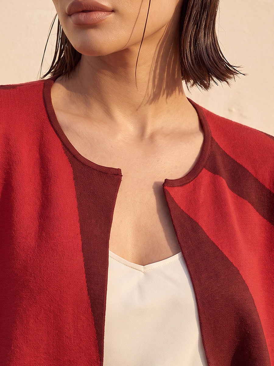 Open Cardigan with Print