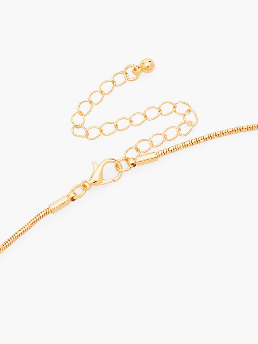 Metal Teardrop Pendant Necklace