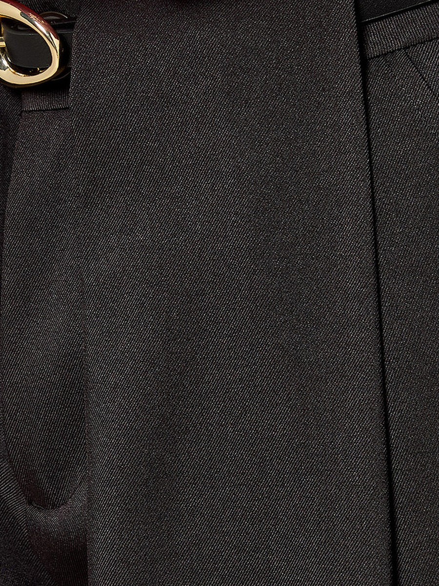 Wide Leg Trousers with Pleats
