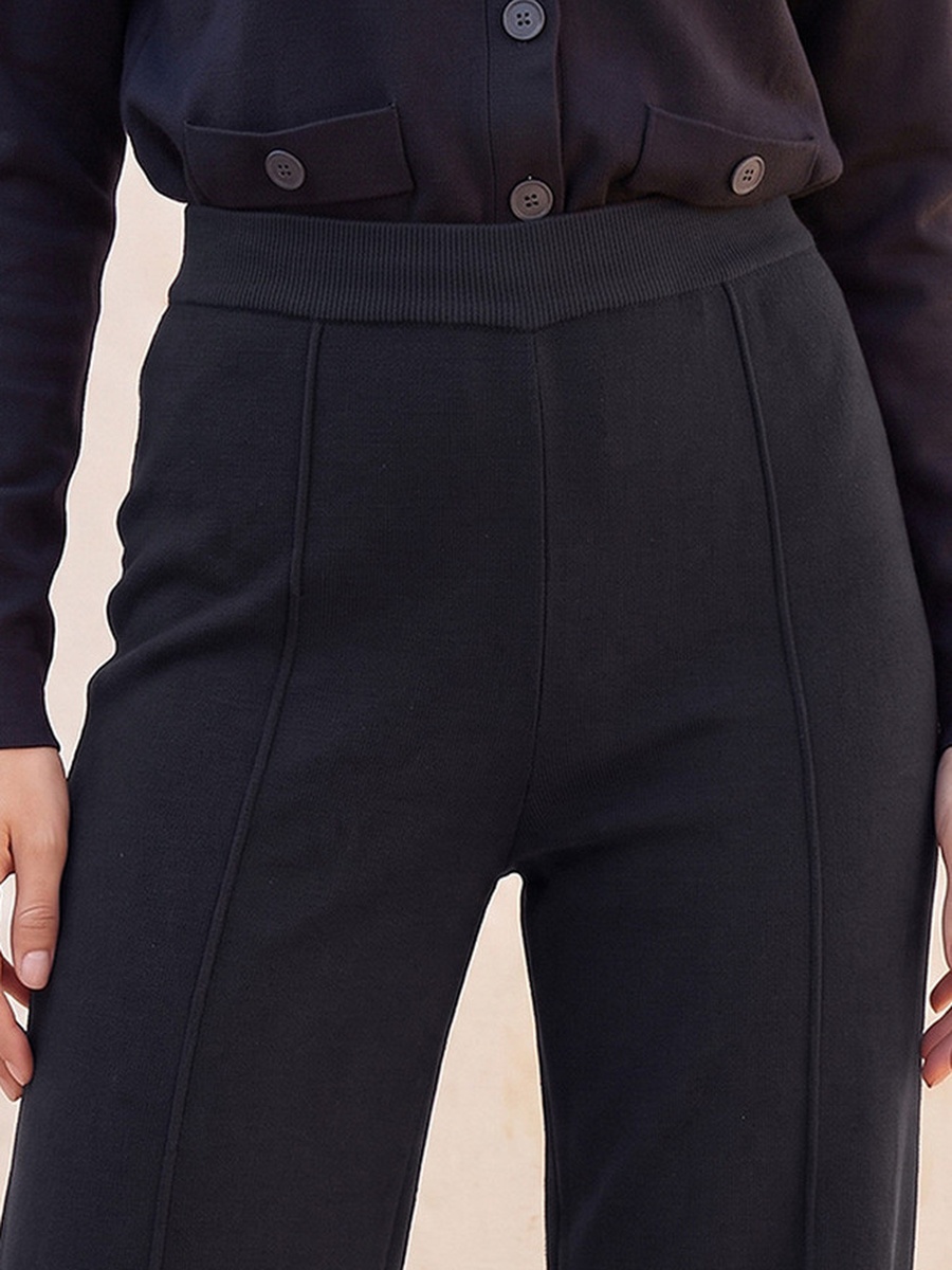 Wide Leg Pants with Pintuck Accent