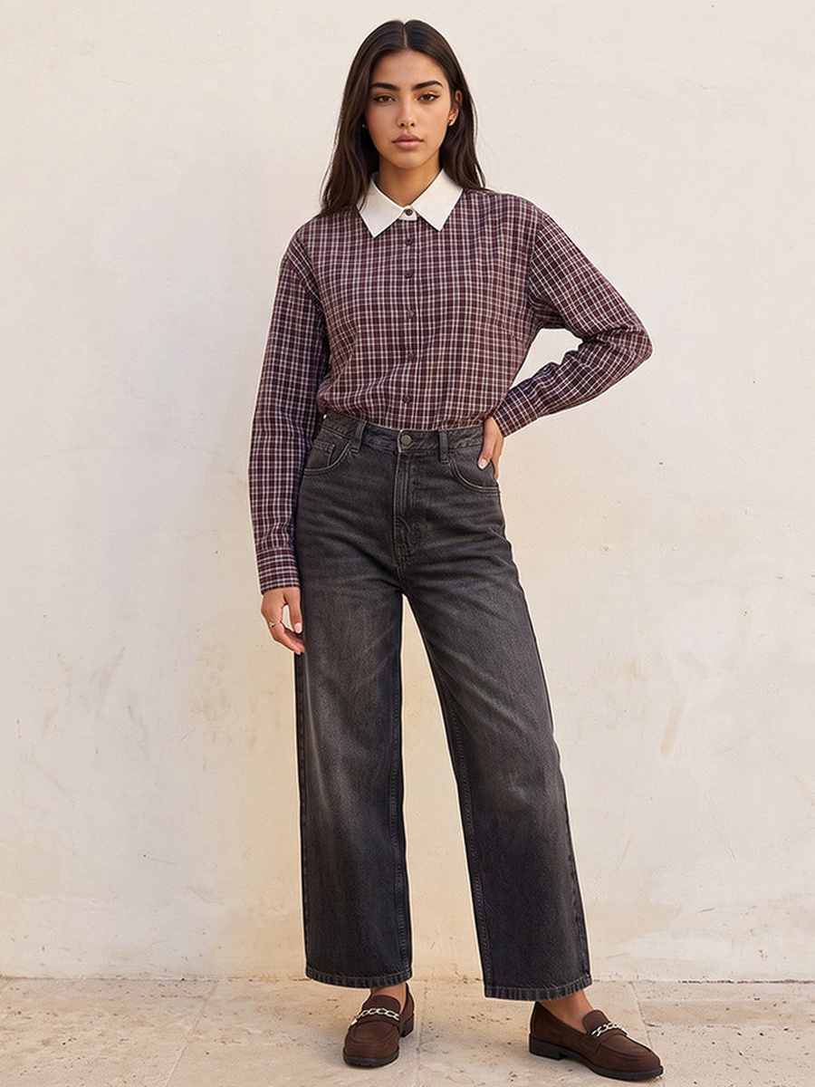 Cotton Shirt with Checks