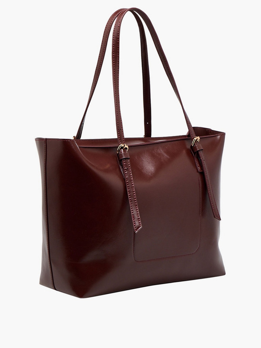 Textured Tote Bag with Double Handle