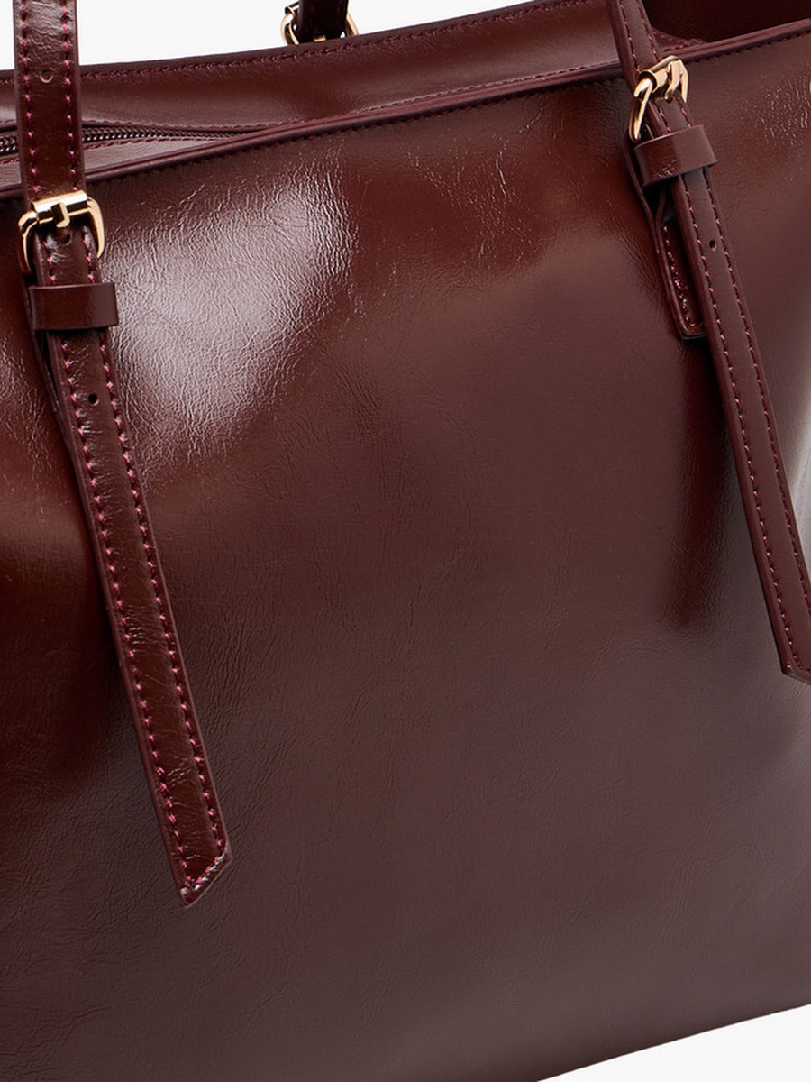 Textured Tote Bag with Double Handle