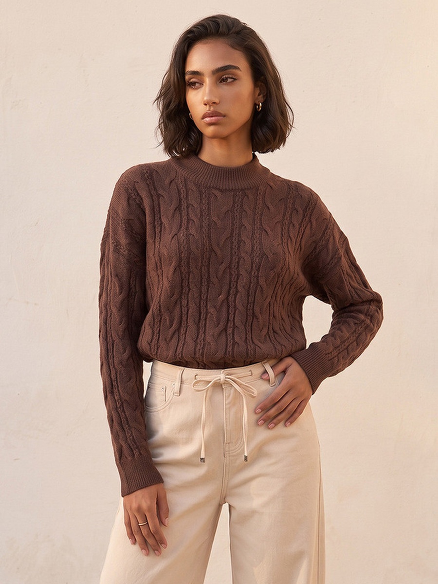 Oversized Cable Knit Sweater