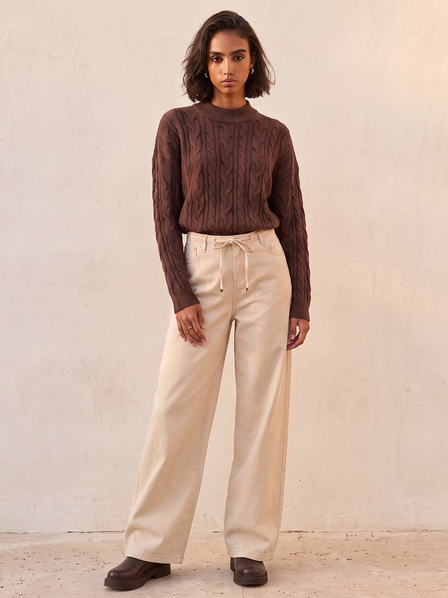 Oversized Cable Knit Sweater