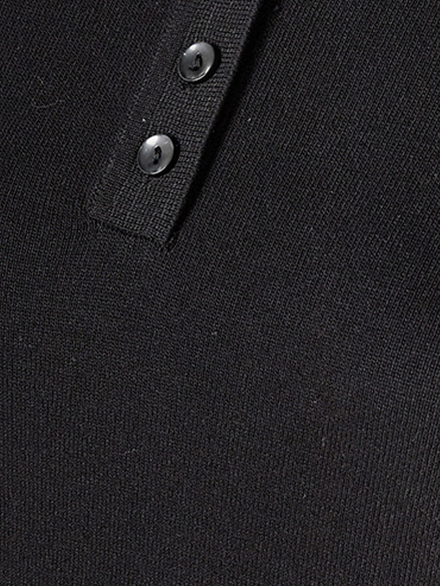 Polo Sweater with Ribbed Hem