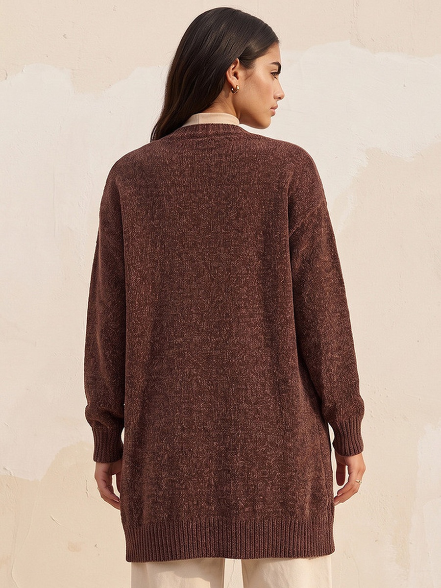 Textured Shrug with Pockets