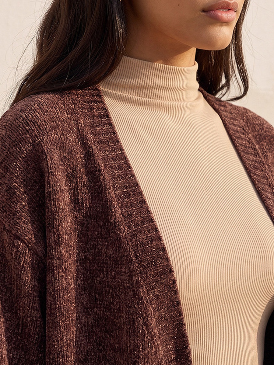 Textured Shrug with Pockets