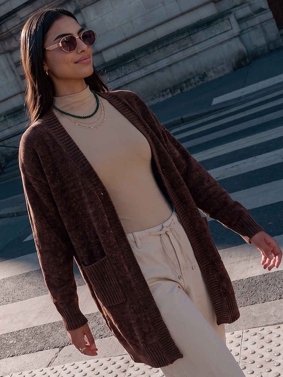 Textured Shrug with Pockets