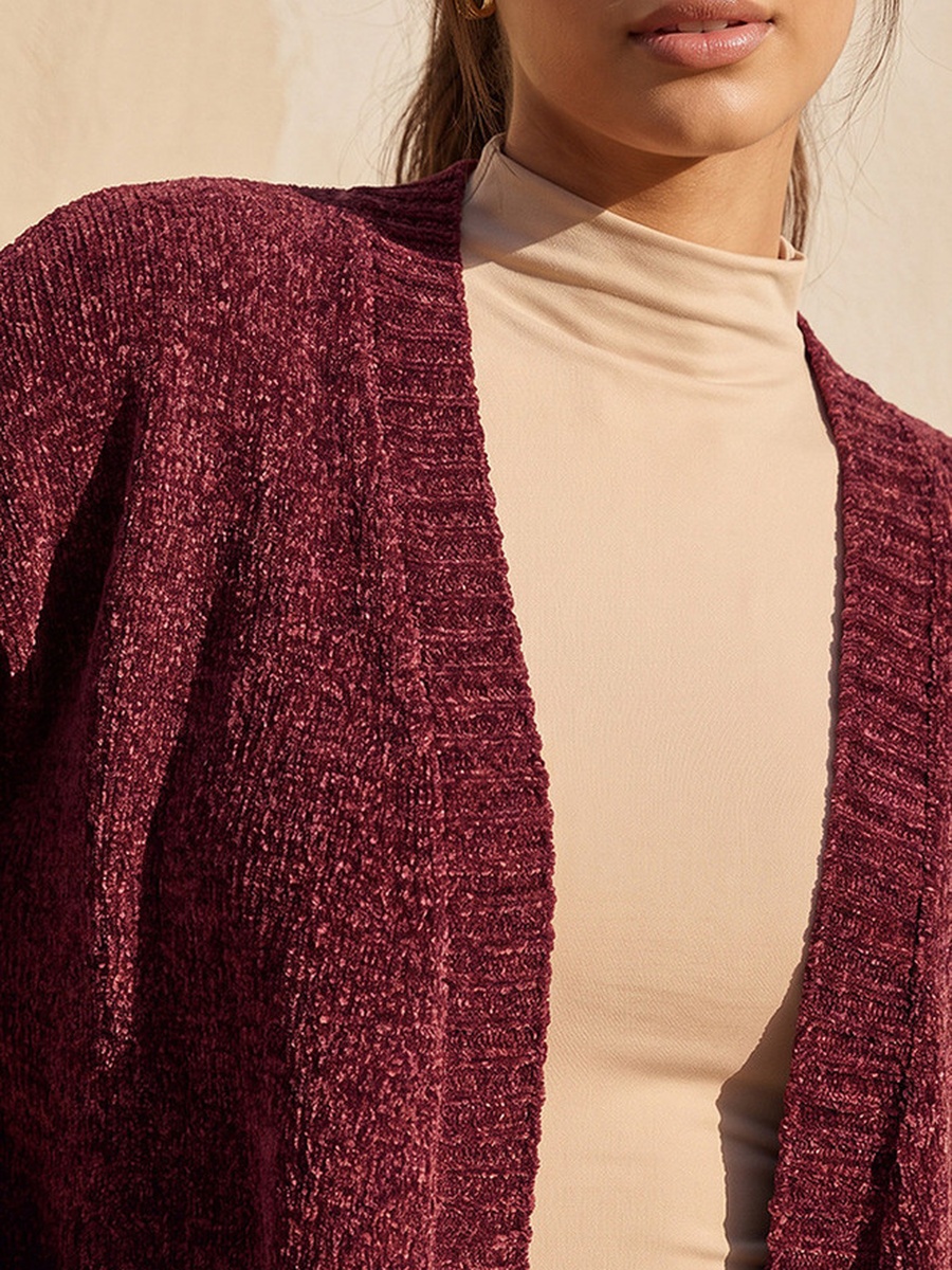 Textured Shrug with Pockets