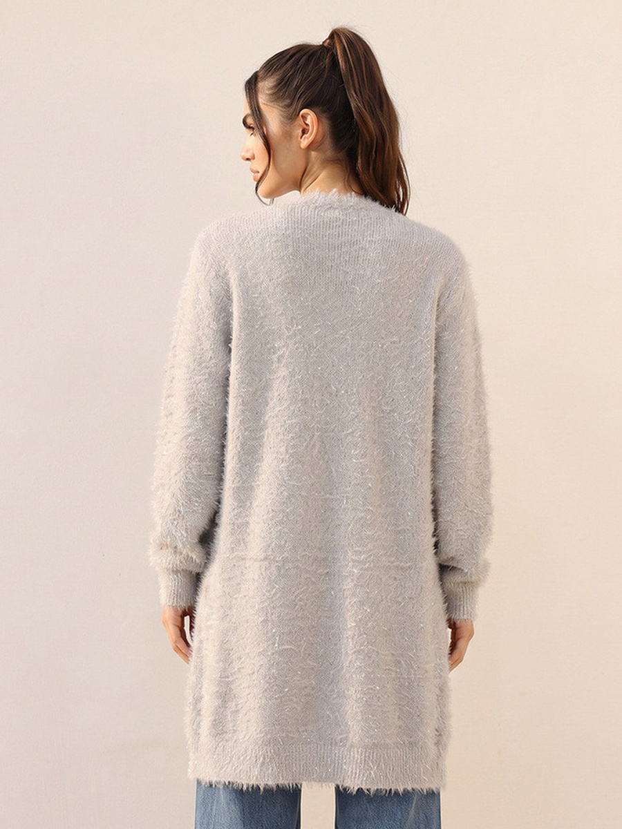 Fuzzy Fur Longline Cardigan