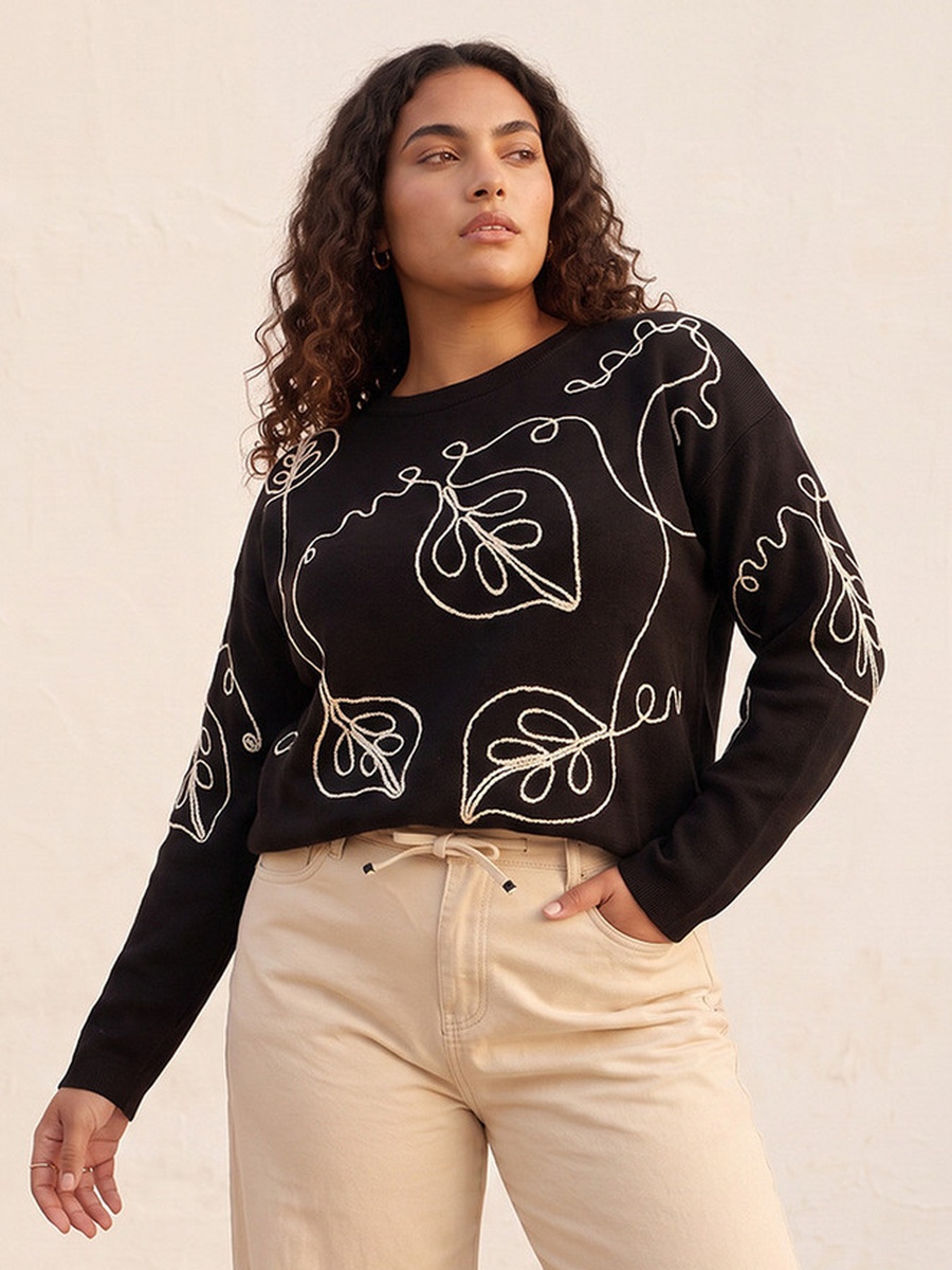 Embroidered Sweater