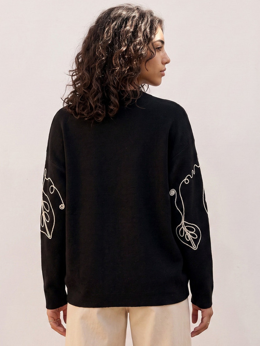 Embroidered Sweater