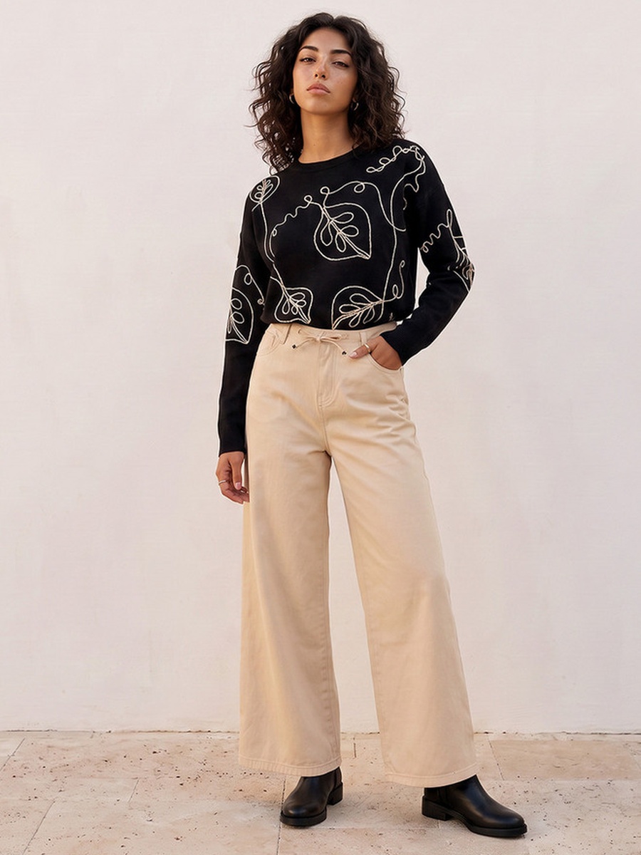 Embroidered Sweater