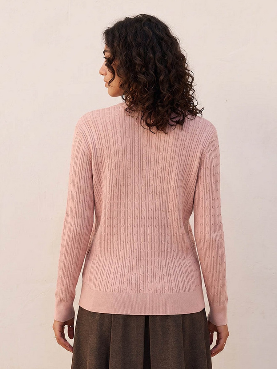 Textured Cardigan with Button Closure