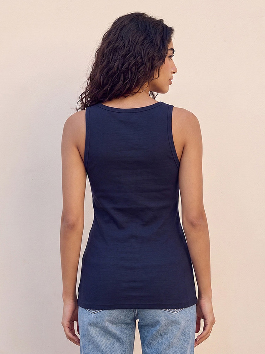 Slim Fit Ribbed Tank Top