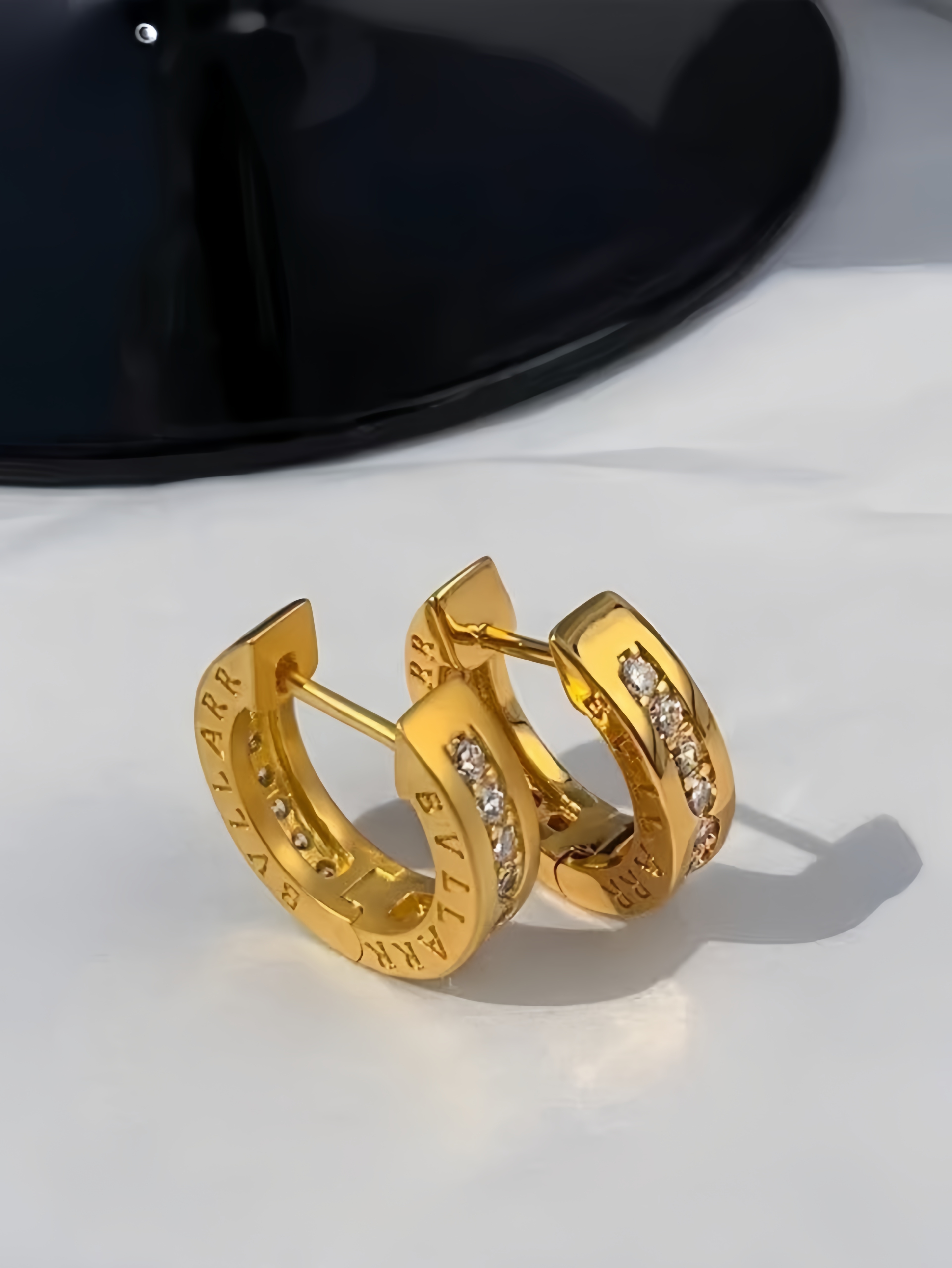 Gold Solid Earrings