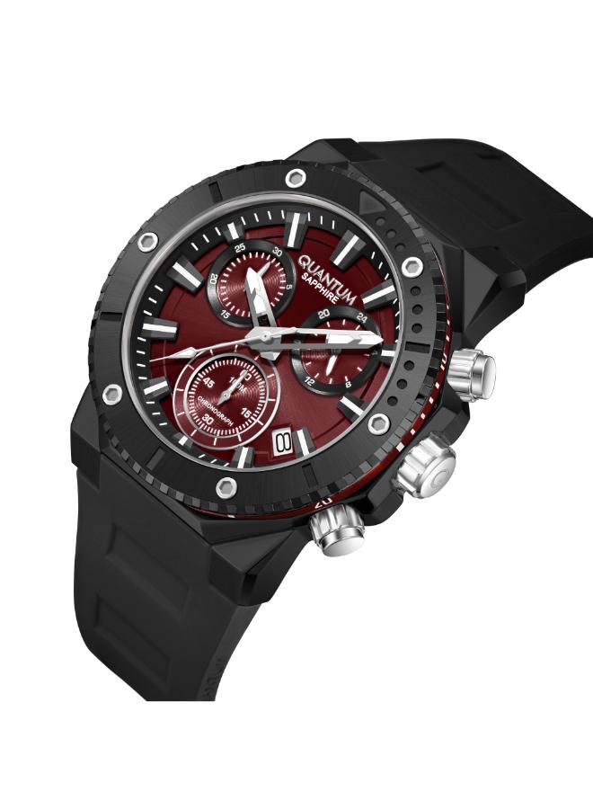 Men Analog Red Dial Watch - HNG1232.681