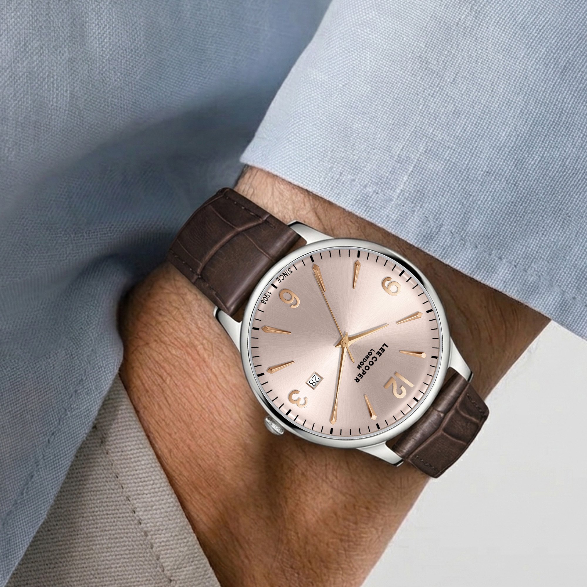 Men Analog Rose Gold Dial Watch - LC08379.362
