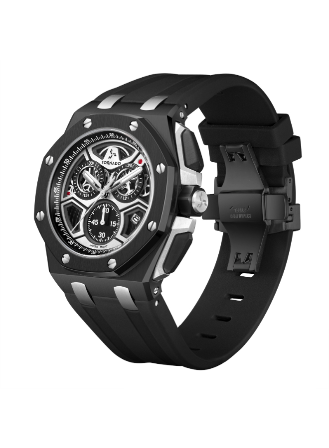 Lumina Chronosphere Men Chronograph Black Dial Watch - T25103-BSBB