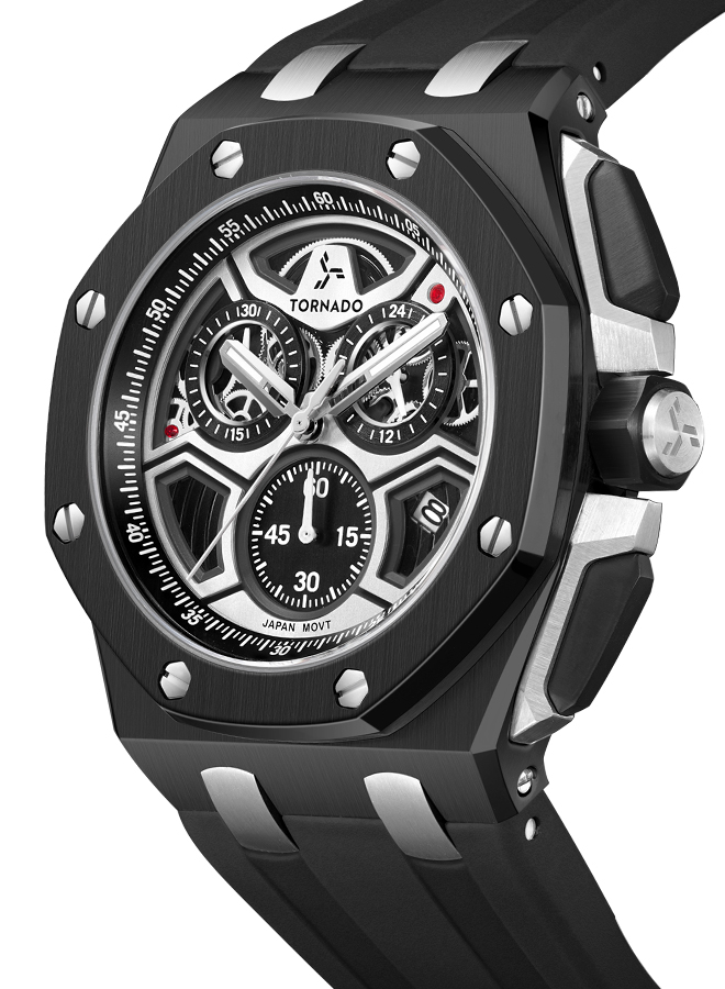 Lumina Chronosphere Men Chronograph Black Dial Watch - T25103-BSBB