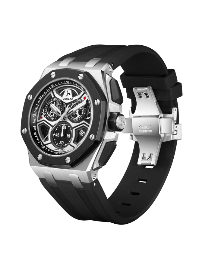 Lumina Chronosphere Men Chronograph Black Dial Watch - T25103-SSBB