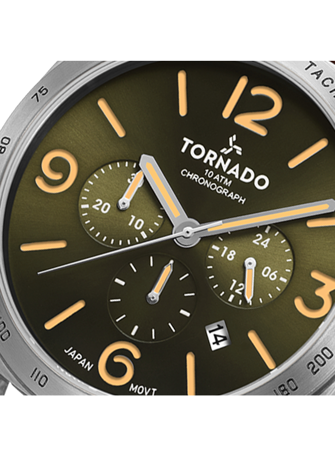 Lumina Chronosphere Men Chronograph Green Dial Watch - T9102-SLDH