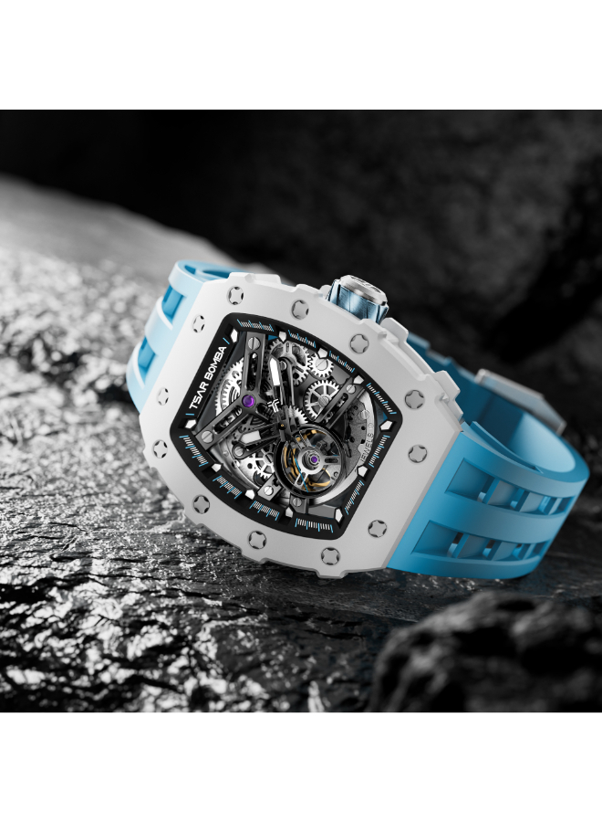 Men Automatic Black Dial Watch - TB8208C-06