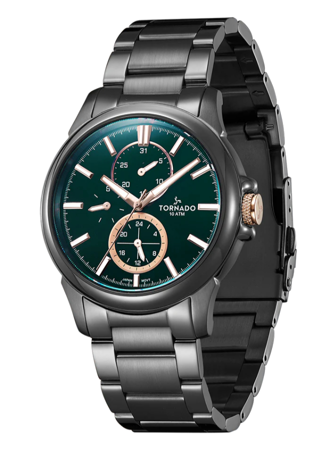 Celestia Elite Men Multi Function Green Dial Watch - T6107-XBXHK