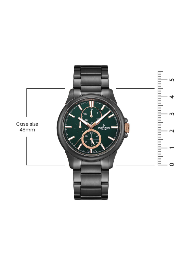 Celestia Elite Men Multi Function Green Dial Watch - T6107-XBXHK
